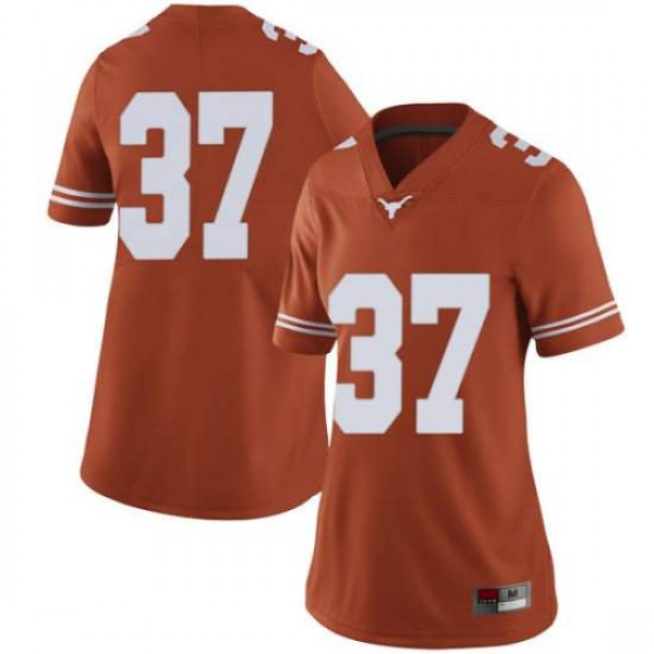 Women's University of Texas #37 Chase Moore Limited High School Jersey Orange